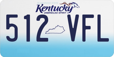 KY license plate 512VFL