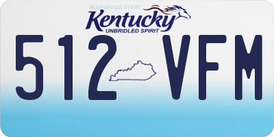 KY license plate 512VFM
