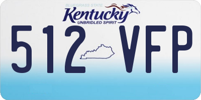 KY license plate 512VFP
