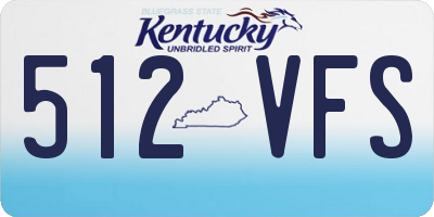 KY license plate 512VFS