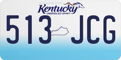 KY license plate 513JCG