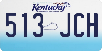 KY license plate 513JCH