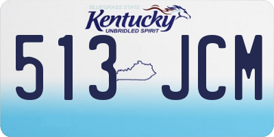 KY license plate 513JCM