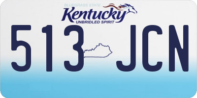 KY license plate 513JCN