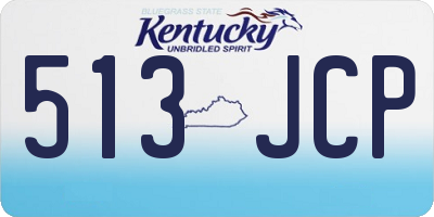 KY license plate 513JCP