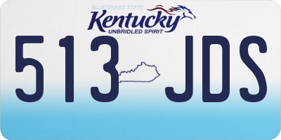 KY license plate 513JDS