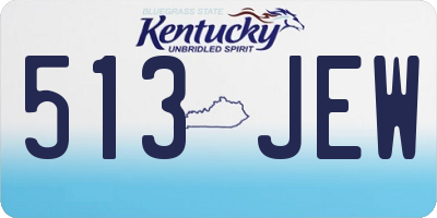 KY license plate 513JEW