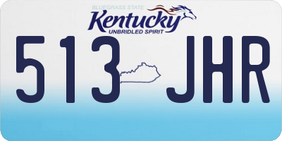 KY license plate 513JHR