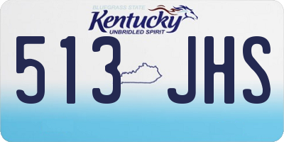 KY license plate 513JHS