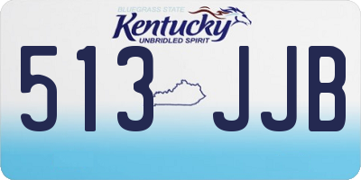 KY license plate 513JJB