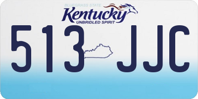 KY license plate 513JJC