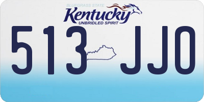 KY license plate 513JJO