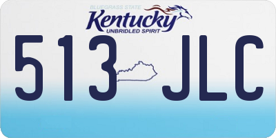 KY license plate 513JLC