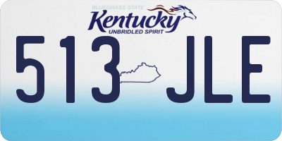 KY license plate 513JLE