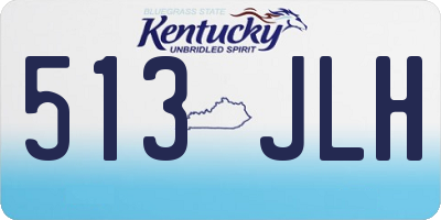 KY license plate 513JLH