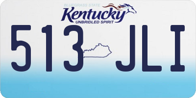 KY license plate 513JLI