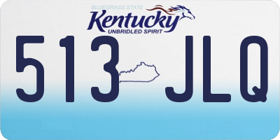 KY license plate 513JLQ