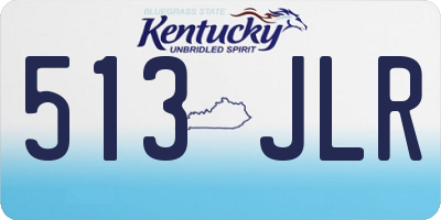 KY license plate 513JLR