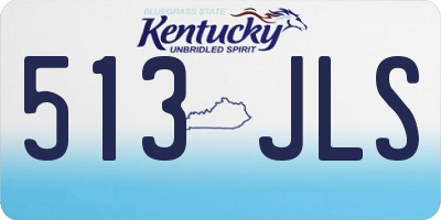 KY license plate 513JLS