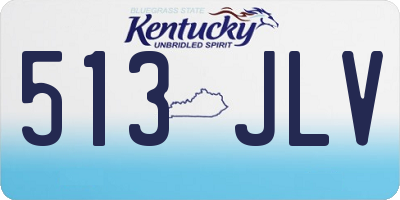 KY license plate 513JLV