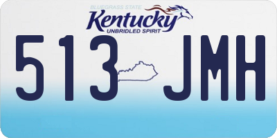 KY license plate 513JMH