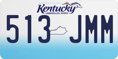 KY license plate 513JMM