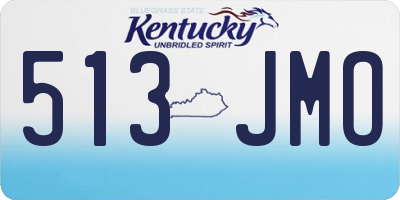 KY license plate 513JMO