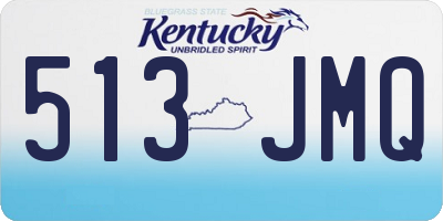 KY license plate 513JMQ