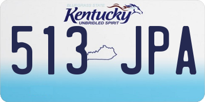KY license plate 513JPA