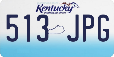 KY license plate 513JPG