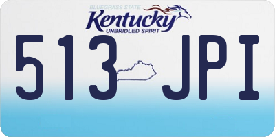 KY license plate 513JPI