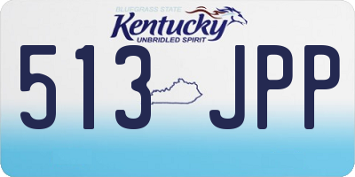 KY license plate 513JPP