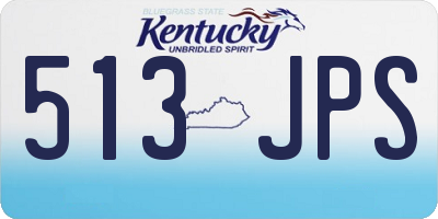 KY license plate 513JPS