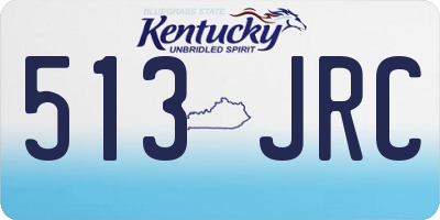 KY license plate 513JRC