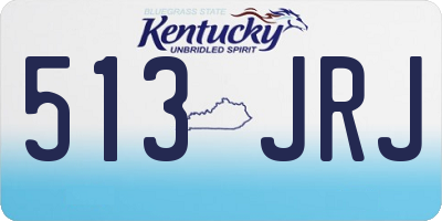 KY license plate 513JRJ