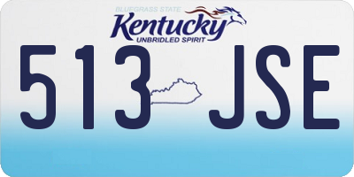 KY license plate 513JSE