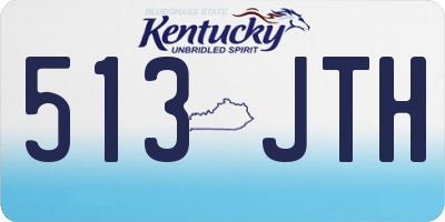 KY license plate 513JTH
