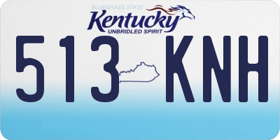 KY license plate 513KNH