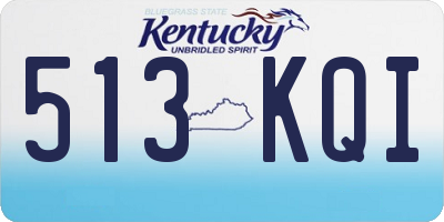 KY license plate 513KQI