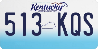 KY license plate 513KQS