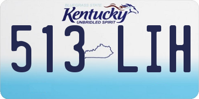 KY license plate 513LIH