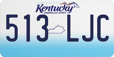 KY license plate 513LJC