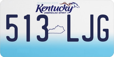 KY license plate 513LJG