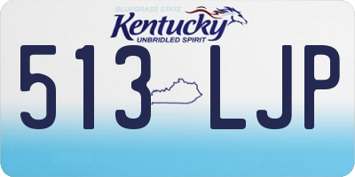 KY license plate 513LJP