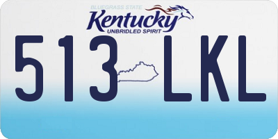 KY license plate 513LKL