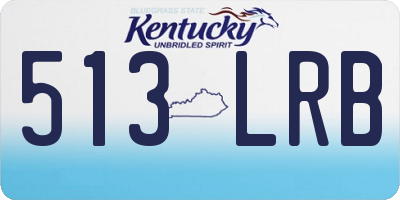 KY license plate 513LRB