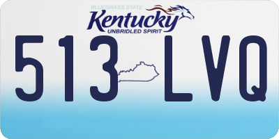 KY license plate 513LVQ