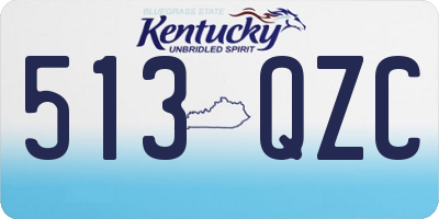 KY license plate 513QZC