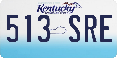 KY license plate 513SRE