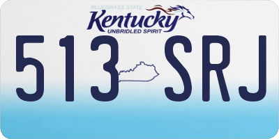 KY license plate 513SRJ